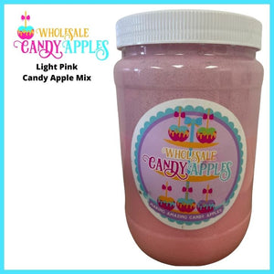 "JUST MIX"-Light Pink Plain Candy Apple- $15.00 each