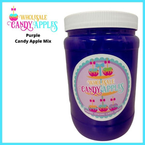 "JUST MIX"-Purple Plain Candy Apple- $15.00 each