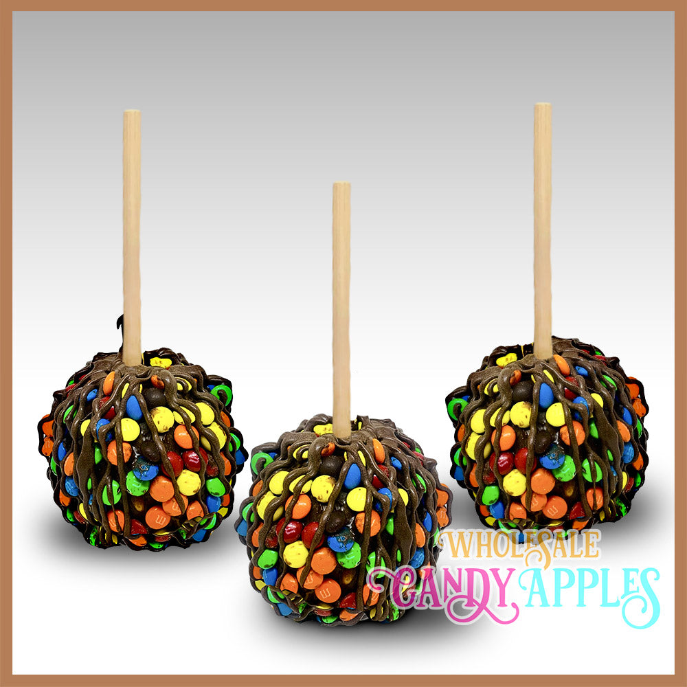 Mini Caramel Apple With Mini M&M – wholesalecandyapples.com