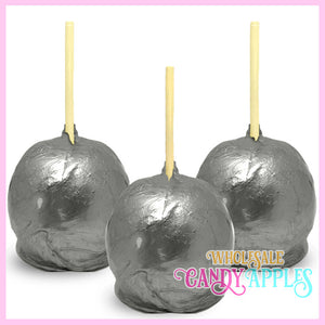 Silver Pearlized Candy Apple