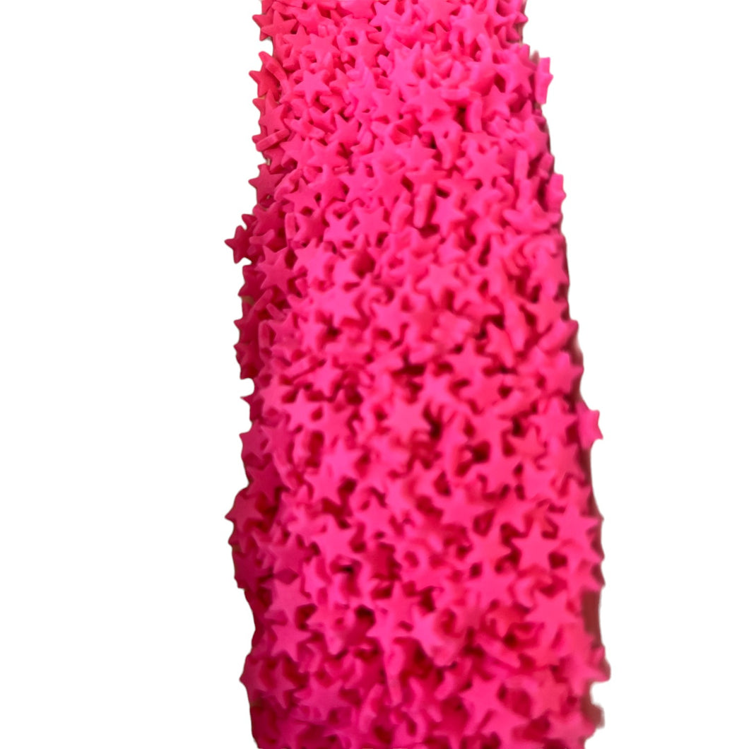 a close up of a pink rug on a white background