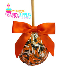 Halloween Sprinkle Caramel Apples- 3 ct.