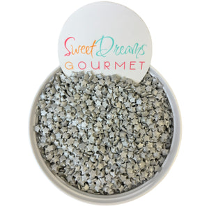 a bowl of gravel with a sign that says sweet dreams gourmet