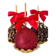 a close up of a candy ball on a stick