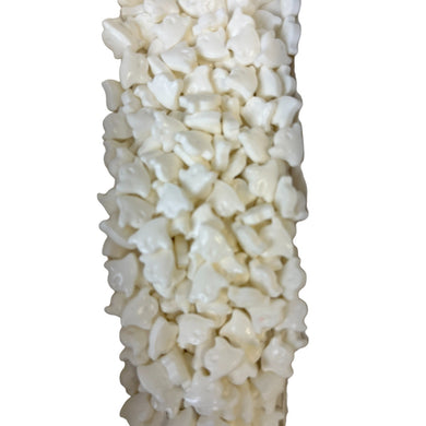 a pile of white rocks on a white background