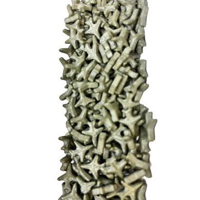 a close up of a sculpture made out of sticks