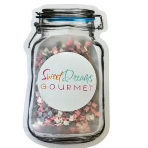 a jar of sweet dreams gourmet sprinkles