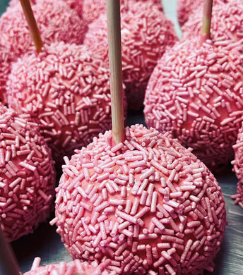 Light Pink Sprinkle Candy Apple