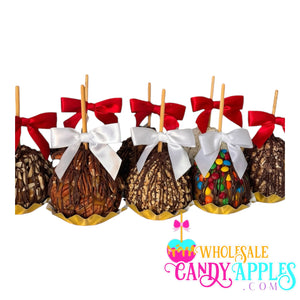 Large Gourmet Milk Chocolate Caramel Apple with Snickers Crumbles