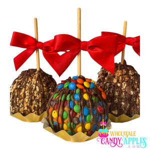 Large Gourmet Milk Chocolate Caramel Apple with Snickers Crumbles