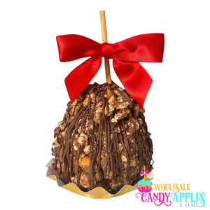 Large Gourmet Milk Chocolate Caramel Apple with Snickers Crumbles