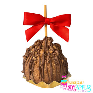 Large Gourmet Milk Chocolate Caramel Apple with Toffee