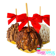 Large Gourmet Milk Chocolate Caramel Apple with Texas Pecans