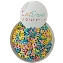 a bowl of cereal with a sign that says sweet dreams gourmet