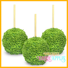 a couple of green balls with sticks sticking out of them