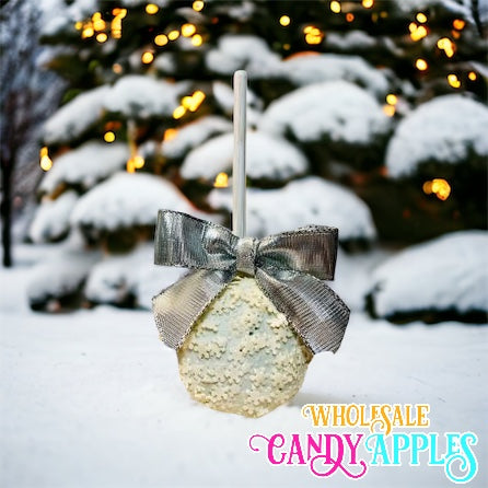 Holiday Snowflake Chocolate Apples- 6 ct.
