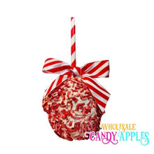 Holiday Candy Cane Chocolate Apples- 6 ct.