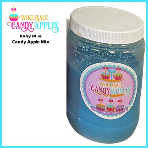 "JUST MIX"-Baby Blue Plain Candy Apple- $15.00 each