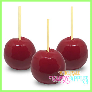 DIY Apple Kit-Red Plain Candy Apple- $20.00 each