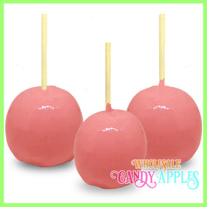"JUST MIX"-Light Pink Plain Candy Apple- $15.00 each