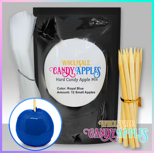 DIY Apple Kit-Royal Blue Plain Candy Apple- $20.00 each