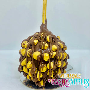 Mini Caramel Apple With Peanut Butter Chips