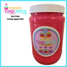 "JUST MIX"-Hot Pink Plain Candy Apple- $15.00 each