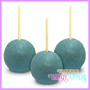 Baby Blue Glitter Candy Apples