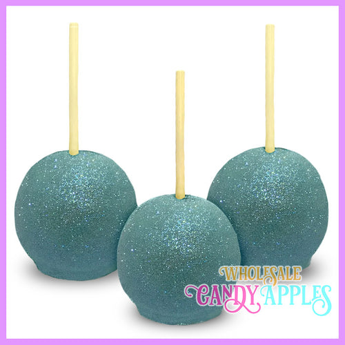 Baby Blue Glitter Candy Apples