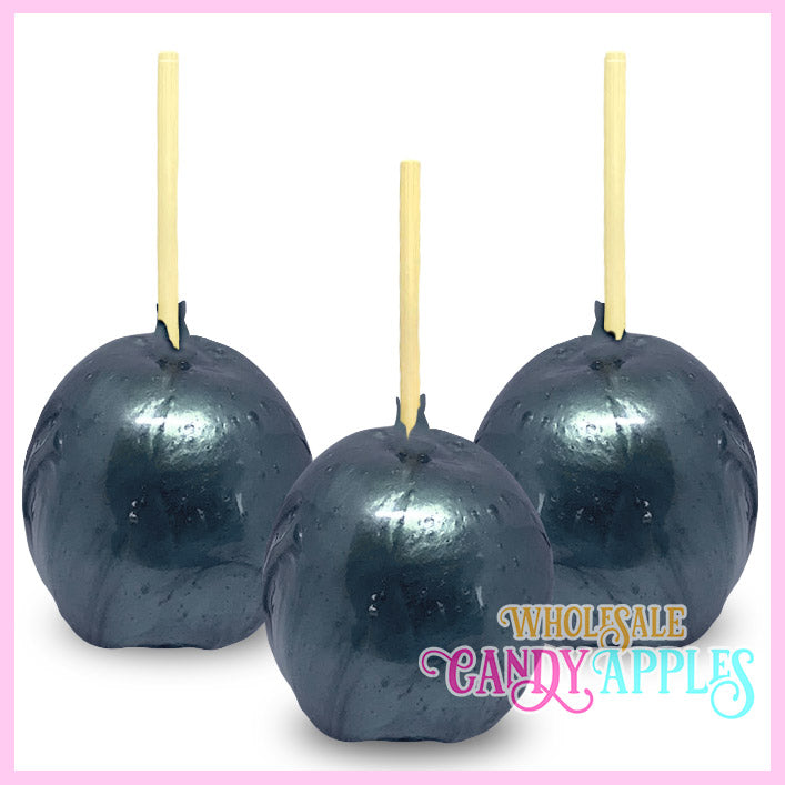 Blue Pearlized Candy Apple