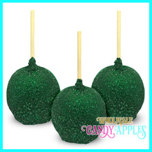 Green Sugar Crystal Candy Apples