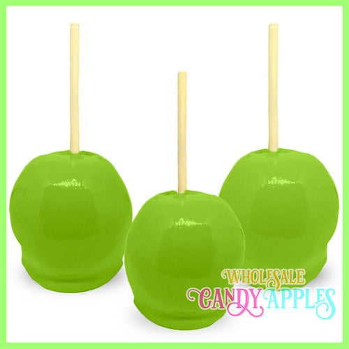 Lime Green Plain Candy Apples