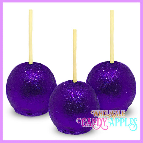 purple glitter candy apples wholesale