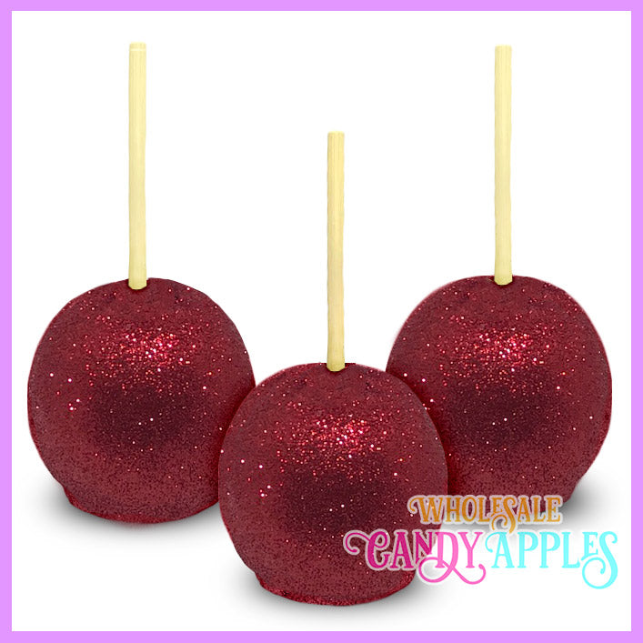 Red Glitter Candy Apples
