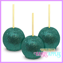 Teal Chocolate Glitter Apples