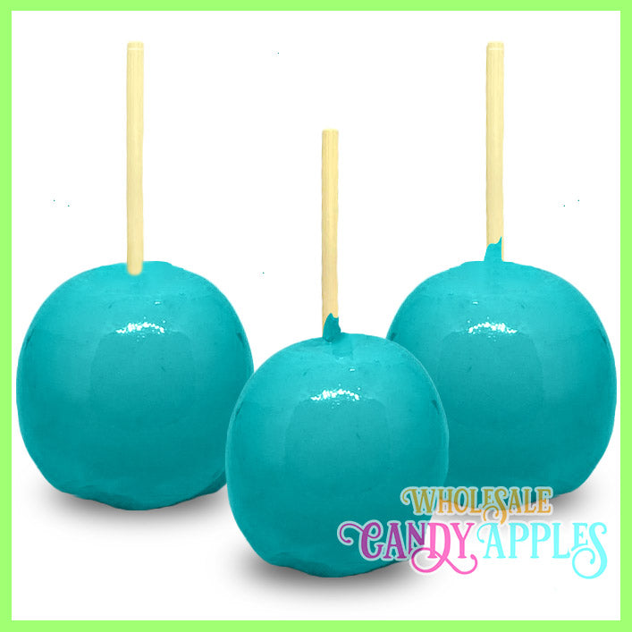 Turquoise Plain Candy Apples