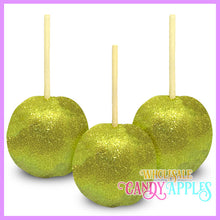 Yellow Glitter Candy Apples