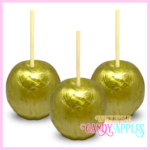 Gold Pearlized Candy Apple