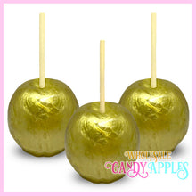 Yellow Pearlized Candy Apple